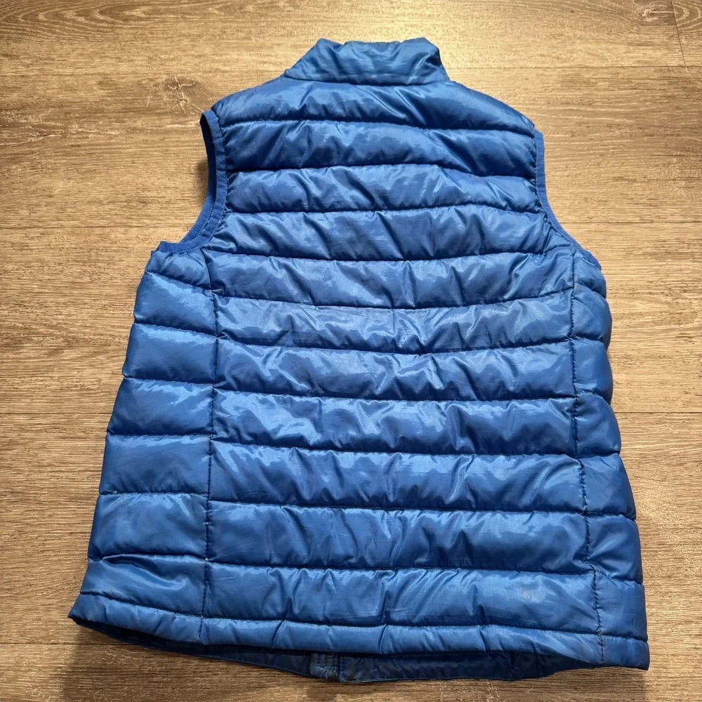 Eddie Bauer Vest Kids M 10/12 Blue Down‎ 650 Fill Puffer Winter Fall Gorpcore
